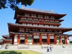 The main hall of the Yakushi-ji Temple in Nara, Japan