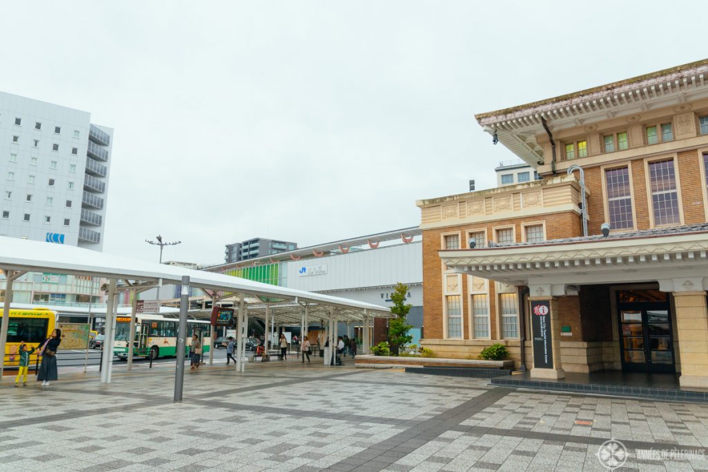 Bus terminal in front of Nara Station