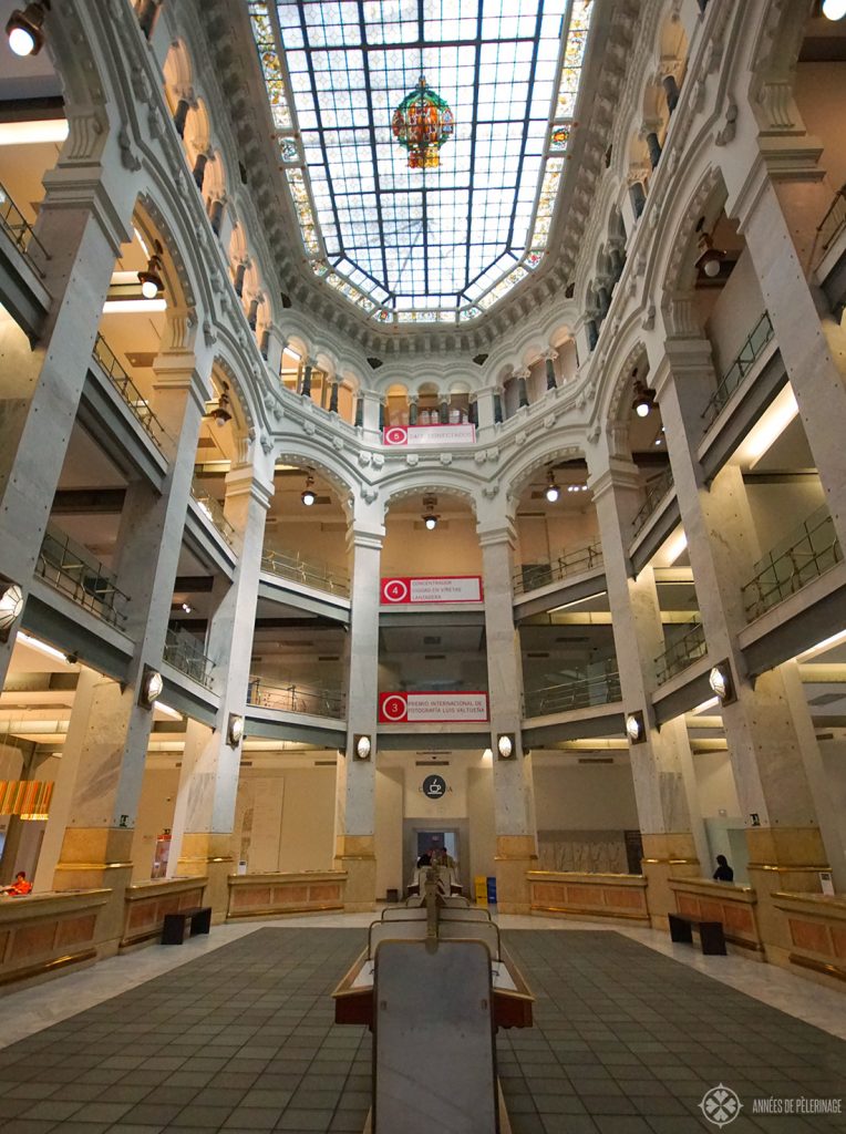 Inside the Cibeles city hall in Madrid, Spain