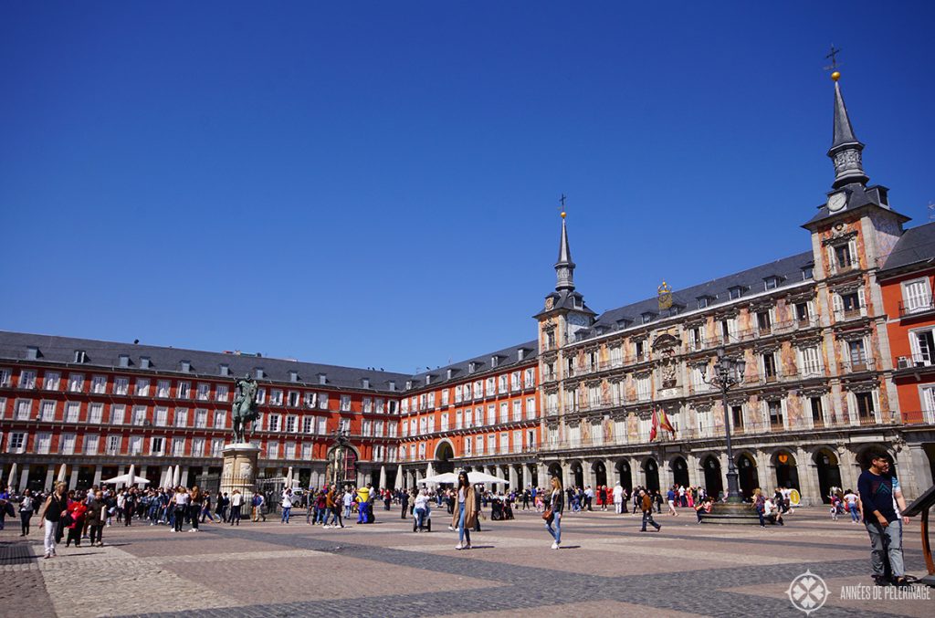 The Plaza Mayor in Madrid spain is one of the top things to do in Madrid