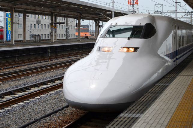 Taking the Shinkansen bullet train back to Narita airport in Tokyo at the very end of this Japan itinerary