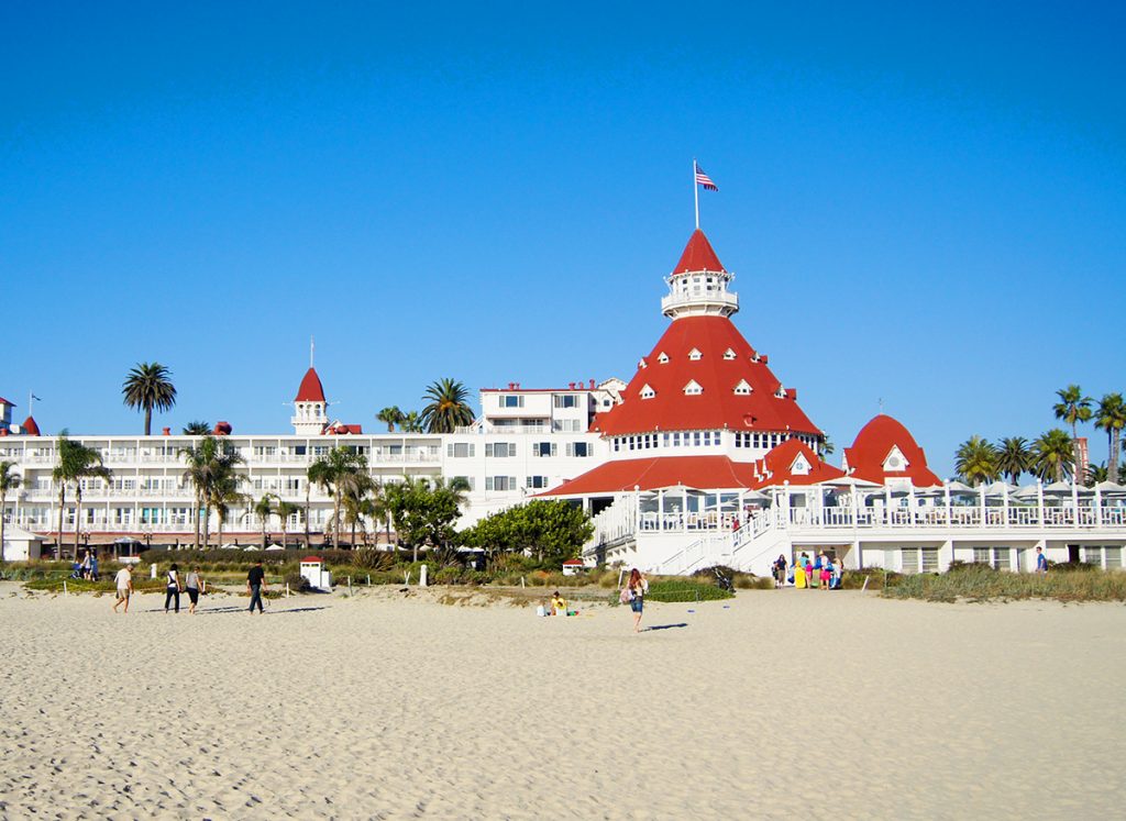 Coronado Beach, San Diego and the Coronado Beach hotel
