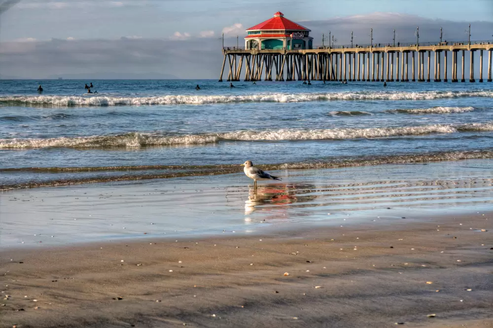 The pier at Huntington Beach, California