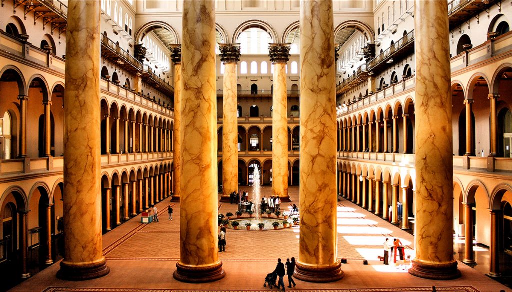 The great Hall of the National Building Museum Washington DC