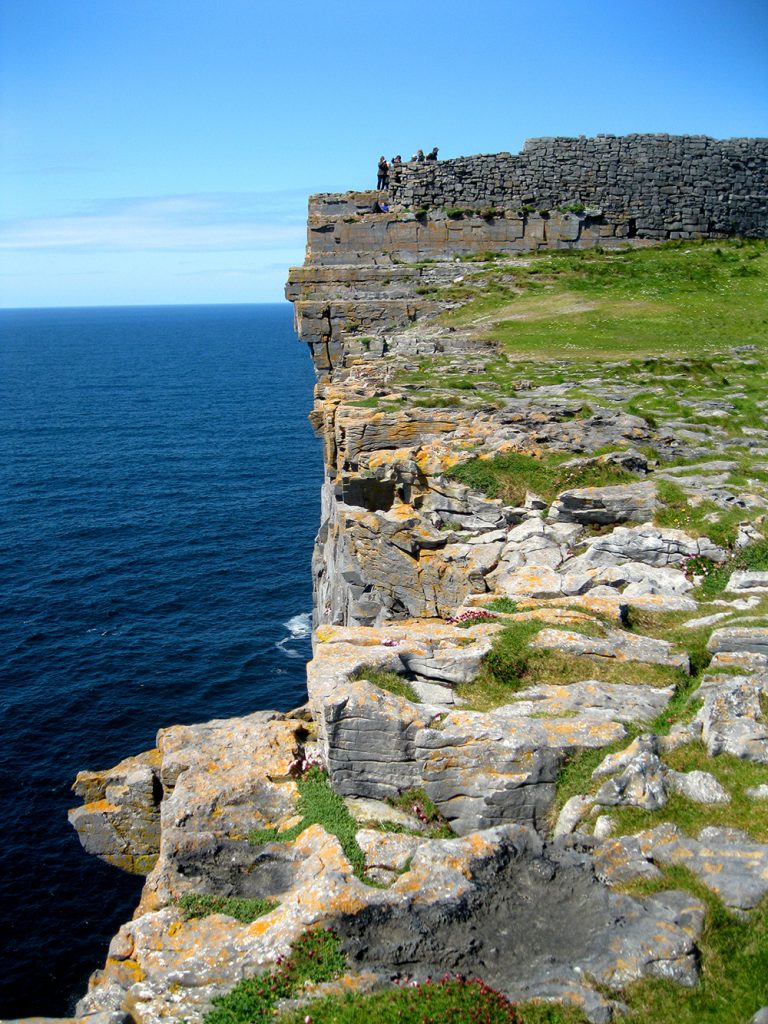 Cliffs at Dún Aonghasa on the Aran Islands, Ireland