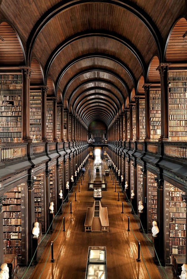 Old Library at the Trinity College, Dublin, Ireland