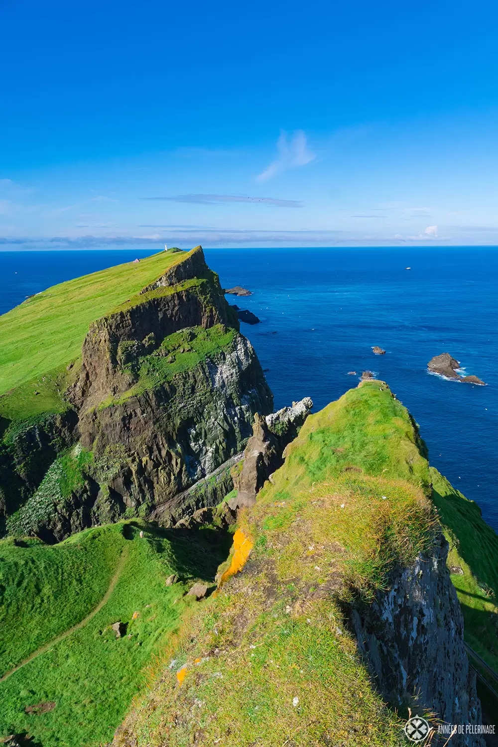 The island of Mykines in the Faroe Islands