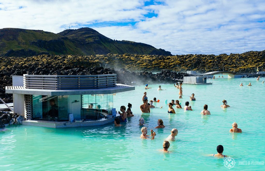 The bar at the blue lagoon in Iceland