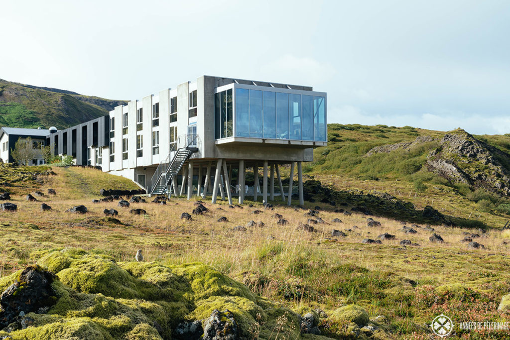 The whole building of the Ion Adventure Hotel in Iceland