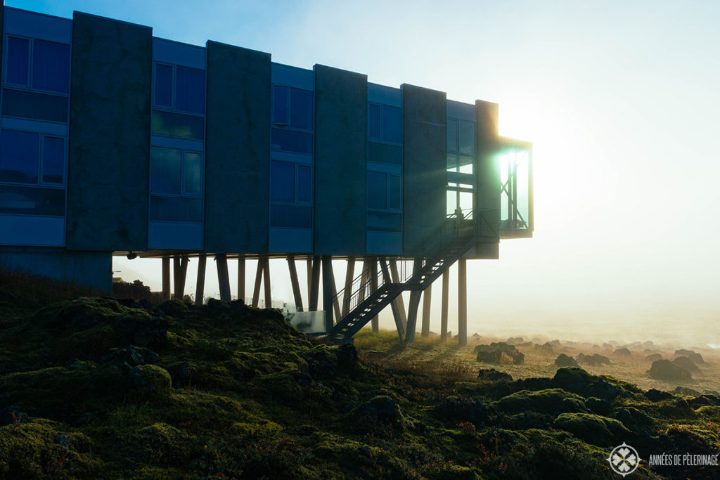 Ion Adventure Hotel in Iceland in the early morning light