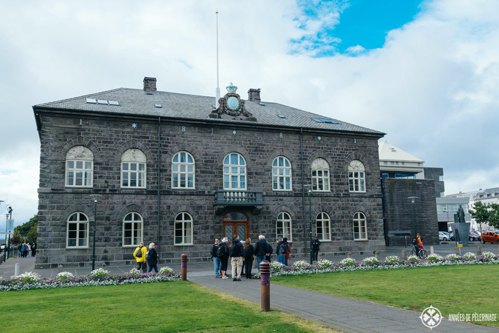 Alþingishúsið is the name of the Icelandic Parliament in the center of Reykjavik, Iceland. A must see in Reykjavik