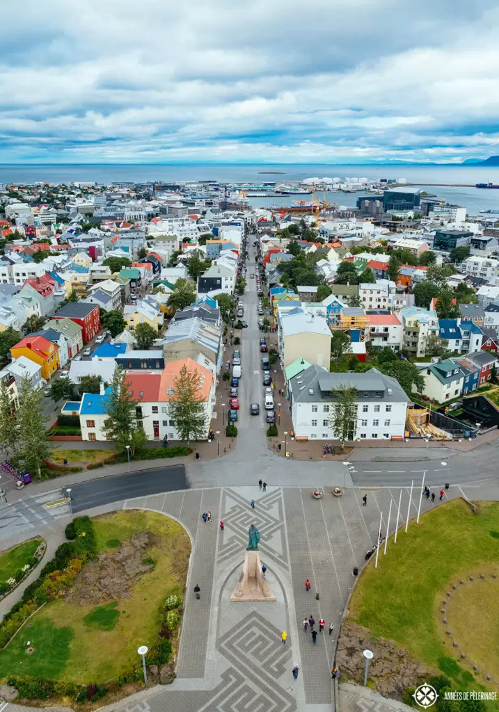 view of reykjavik city center