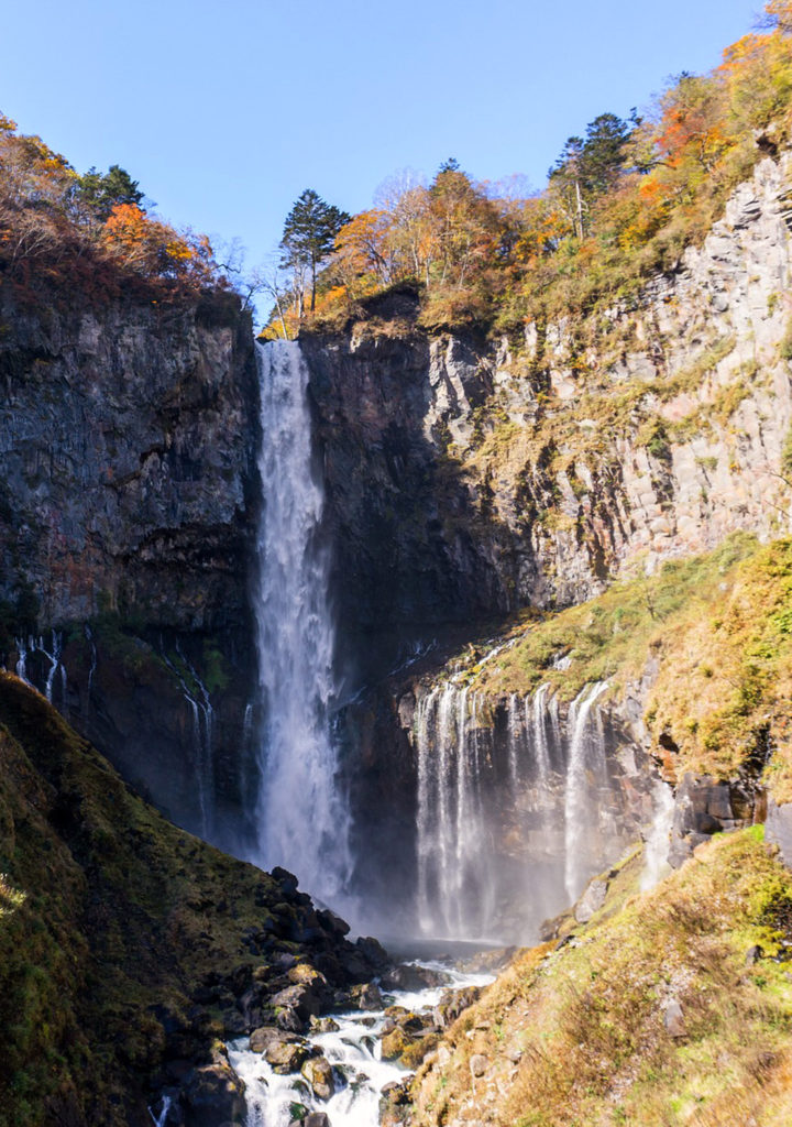 The Kegon Falls (Kegon no Taki) near Nikko, Japan in late fall