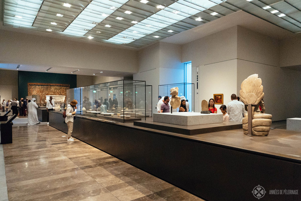 Inside the Louvre Abu Dhabi - one of the many exhibition rooms