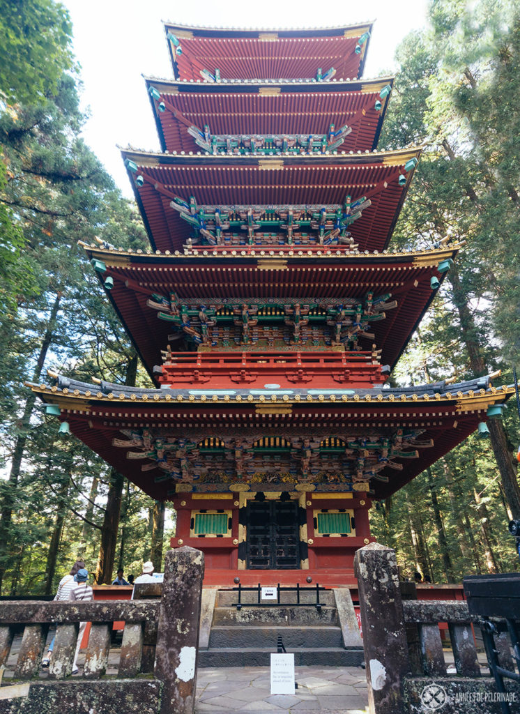 The grand Pagoda at the Toshogu Shrine in Nikko, Japan