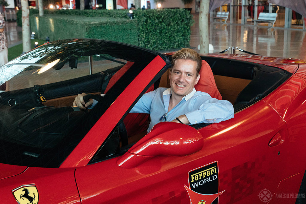 me in a ferrari - not the best way to flash your riches
