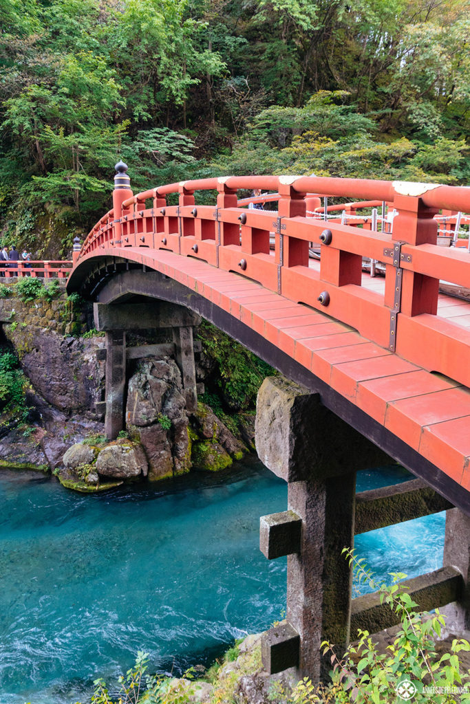 The sacred Shinkyo Bridge at the entrance of Nikko national Park