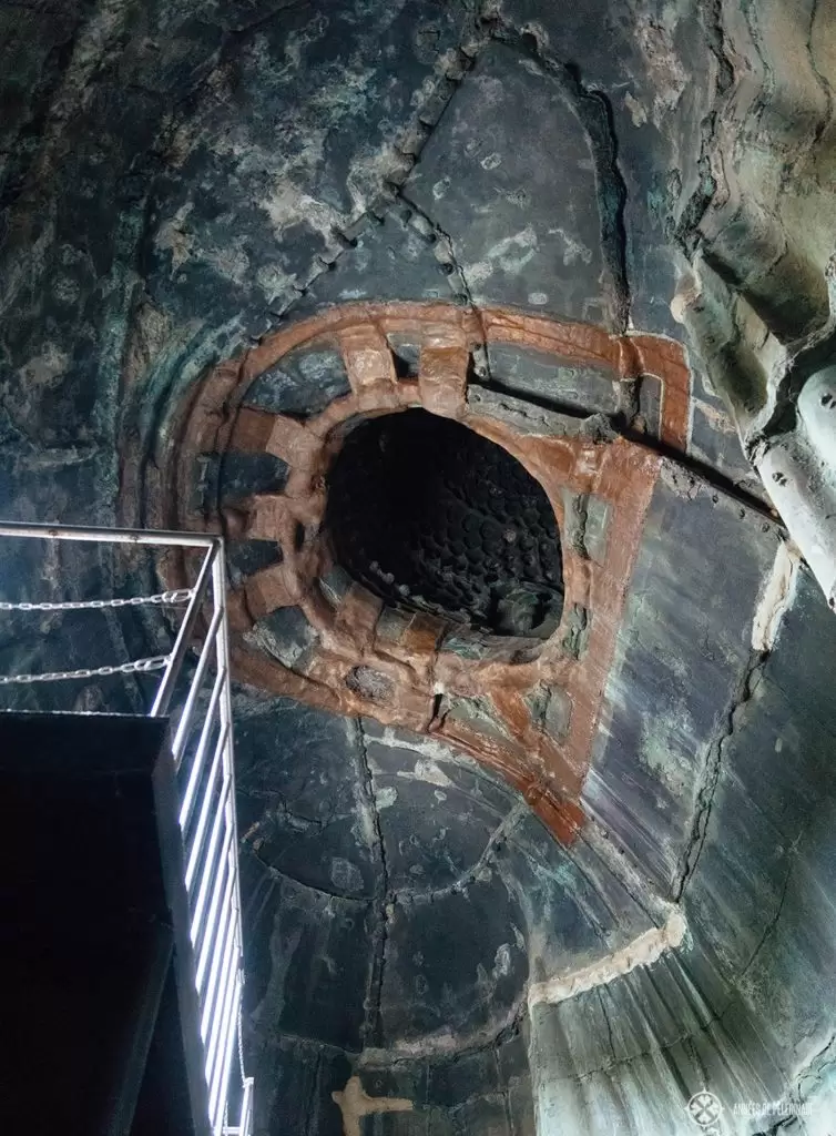 Inside the Great Buddha of Kamakura