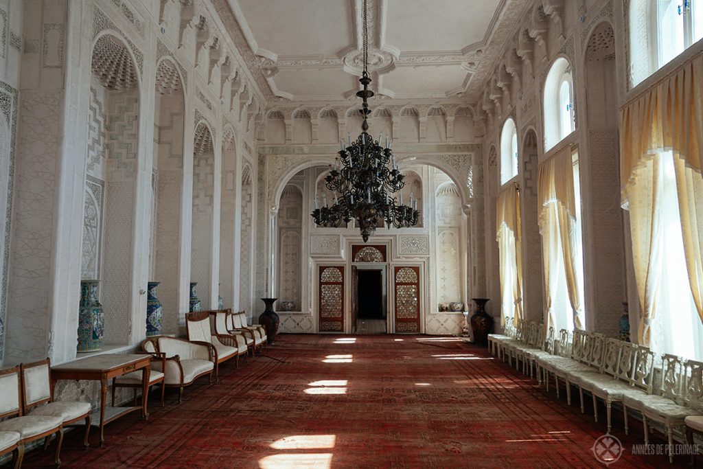 INside the Sitorai Mohki-Khosa Palace, near Bukhara Uzbekistan