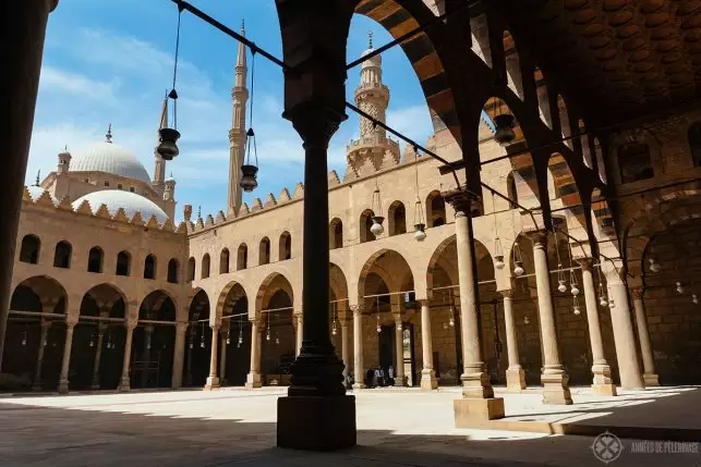 Al-Nasis Muhammad Mosque inne i Kairo citadellet Egypten