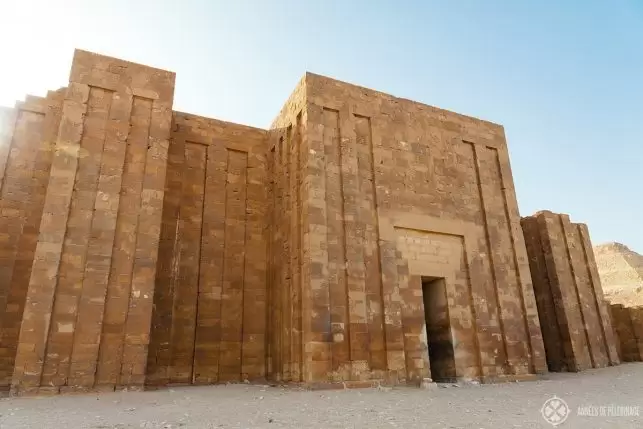 Entrance to the burial complex of Saqqara built by pharao Djoser