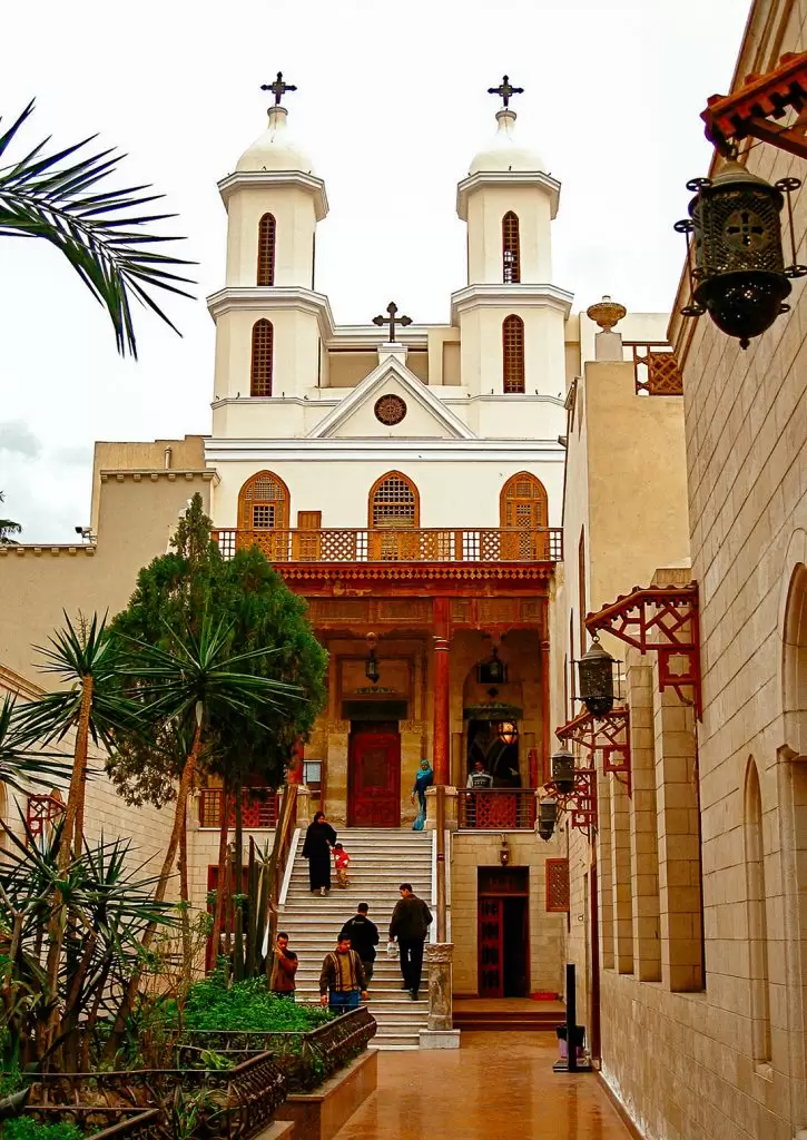 The coptic hanging church in Cairo, Egypt