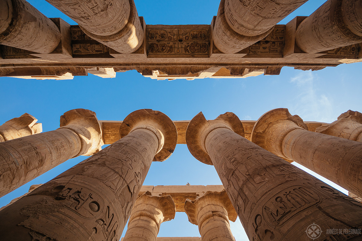 Hypostyle Hall of Karnak Temple in Luxor, Egypt