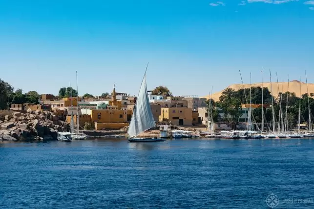 A Nubian village on the Elephantine Island in Aswan, Egypt