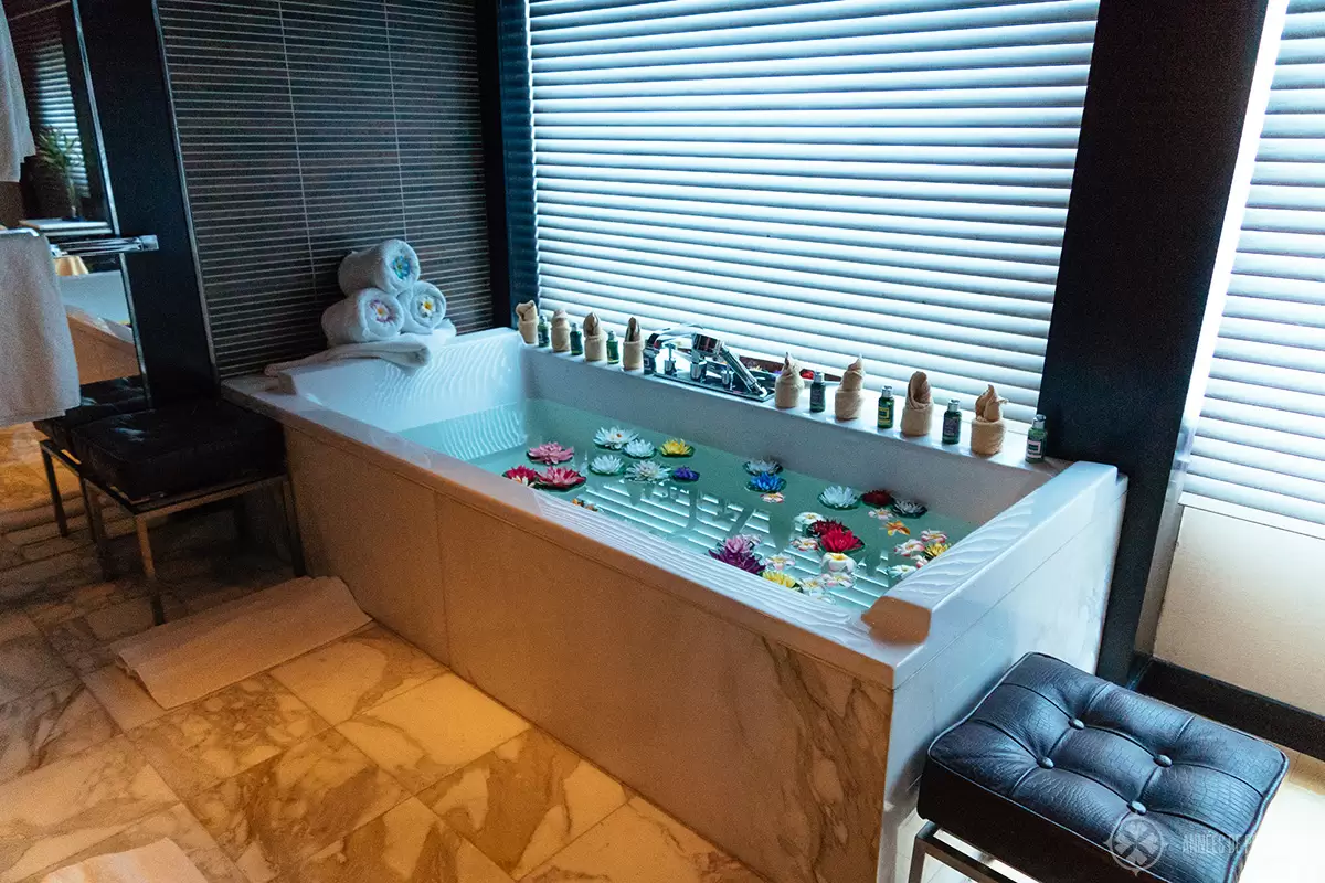 the spa of the Oberoi Zahra luxury Nile cruise ship in Egypt