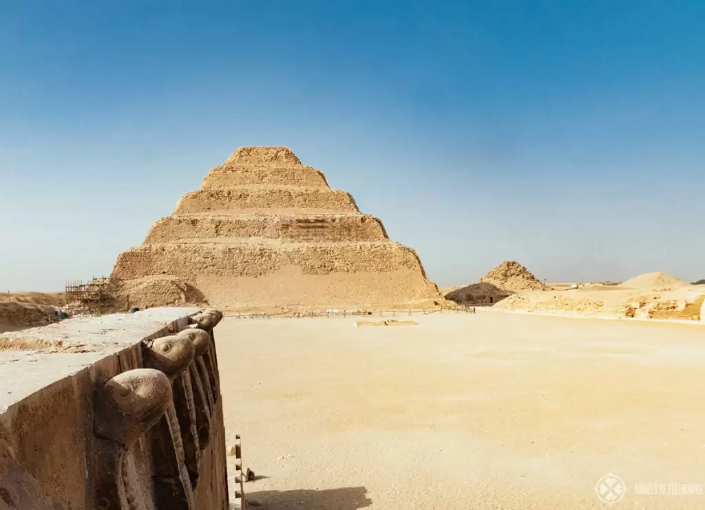 the step pyramid of Djoser in Saqqara complex near Cairo, Egypt