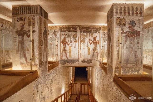 inside a tomb in the valley of kings, luxor westbank