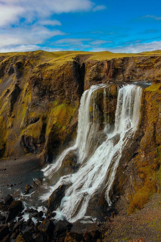 Fagrifoss waterfall in Iceland