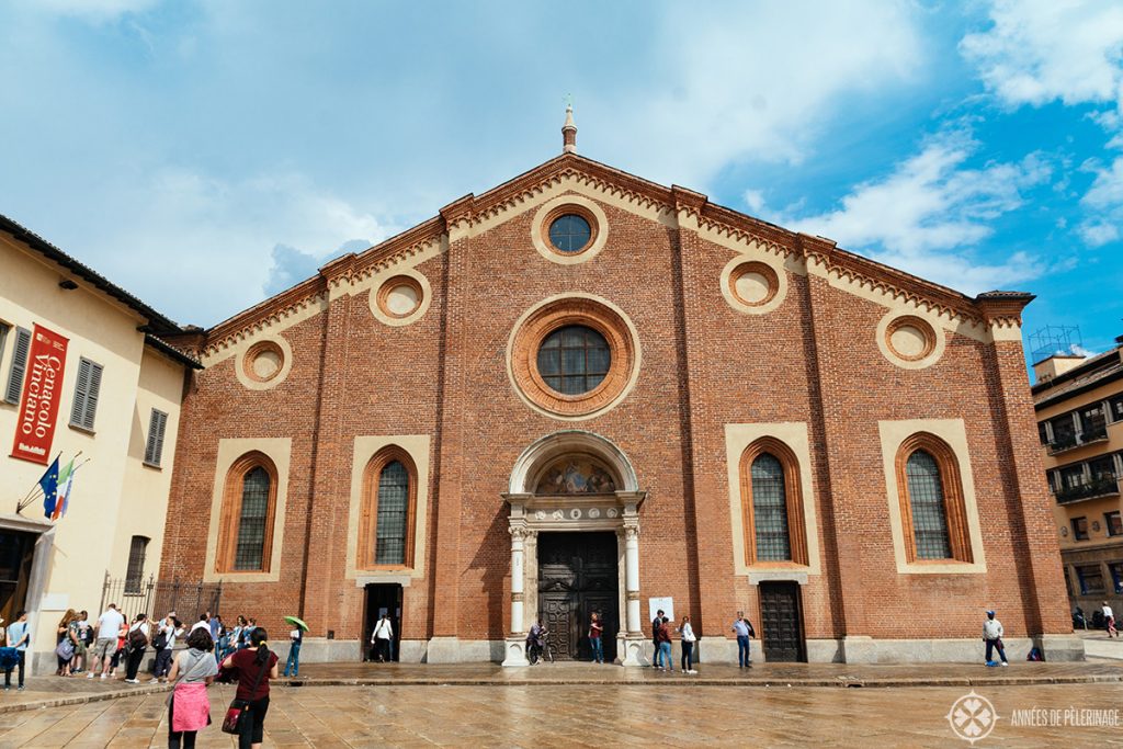 Entrance portal of Santa Maria della Grazie, part of the UNESCO World Heritage site