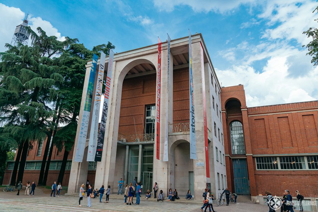 The entrance of the Triennale Design Museum - one of the many things to do in Milan when it rains