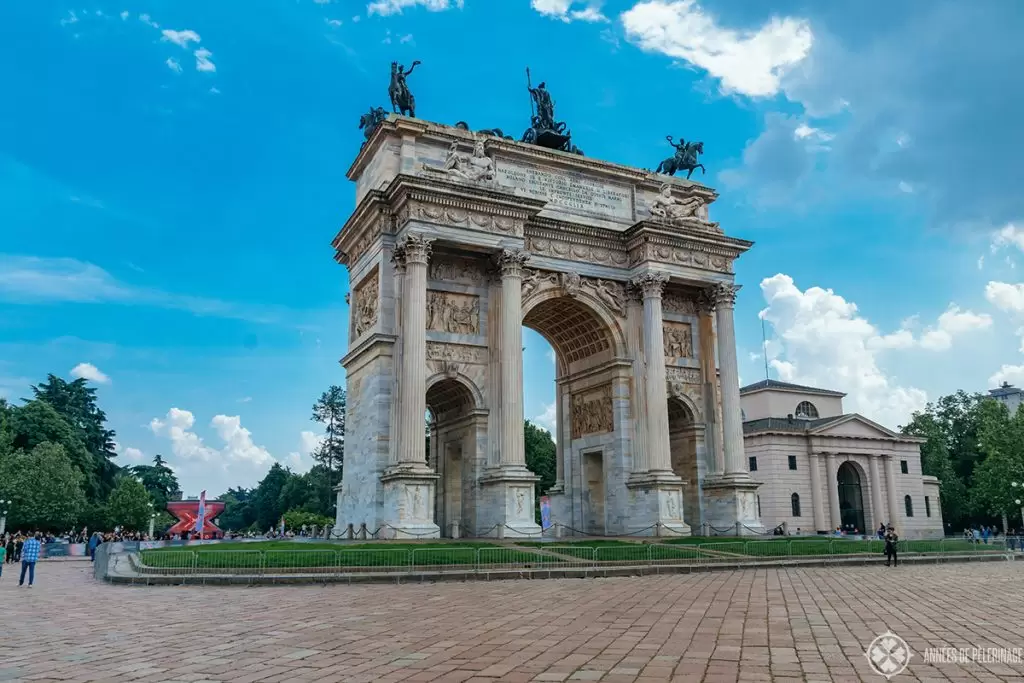 the The Arch of Peace in Milan, Italy