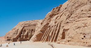 The great temple of Ramses and the small temple of Nefertari in Abu Simbel, Egypt