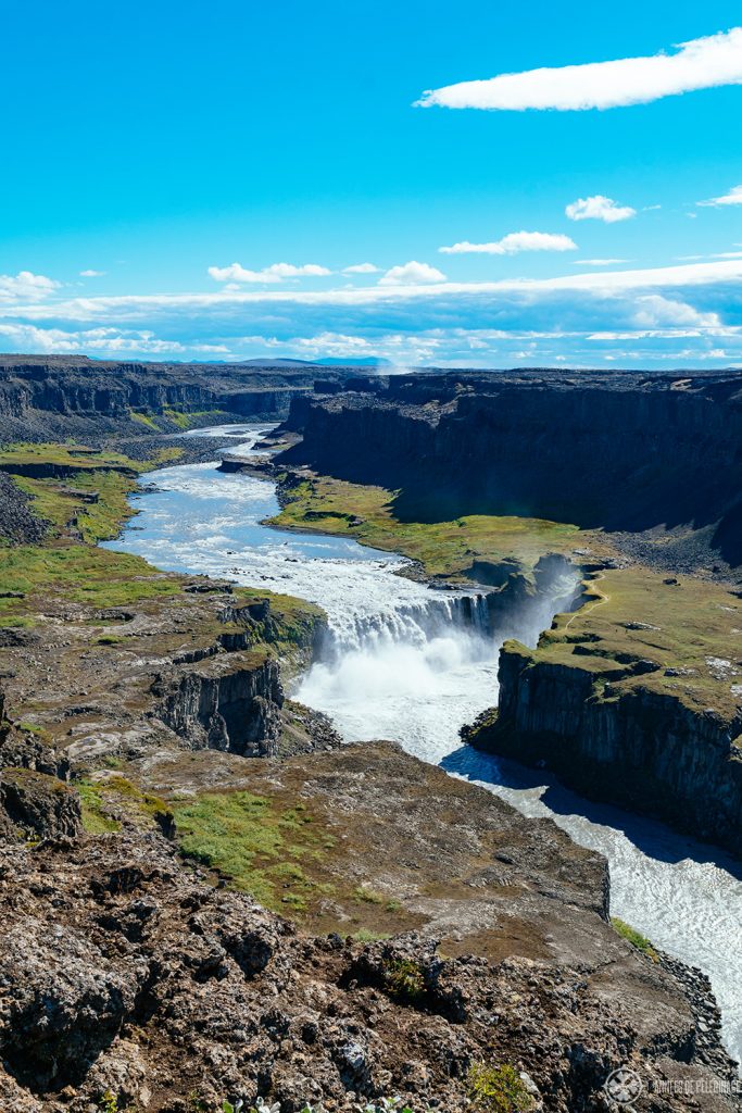 hafragilsfoss waterfall in the north of Iceland