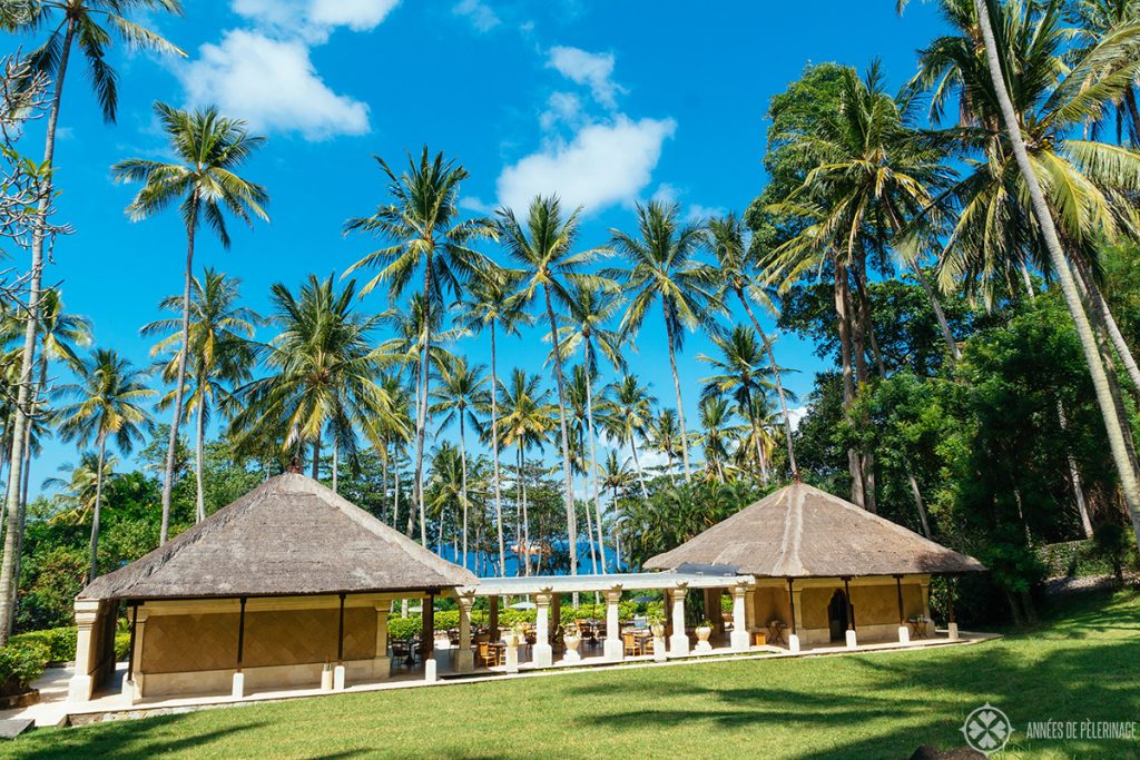 The bar at the Beach club of the amankla luxury hotel in Bali