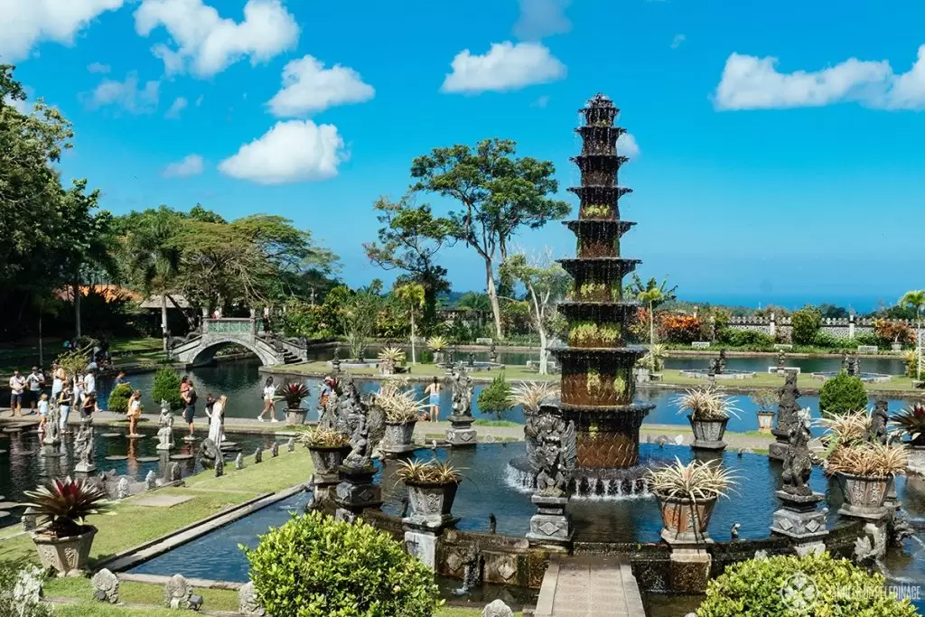 The tirta Gangga water gardens in East Bali, Indonesia