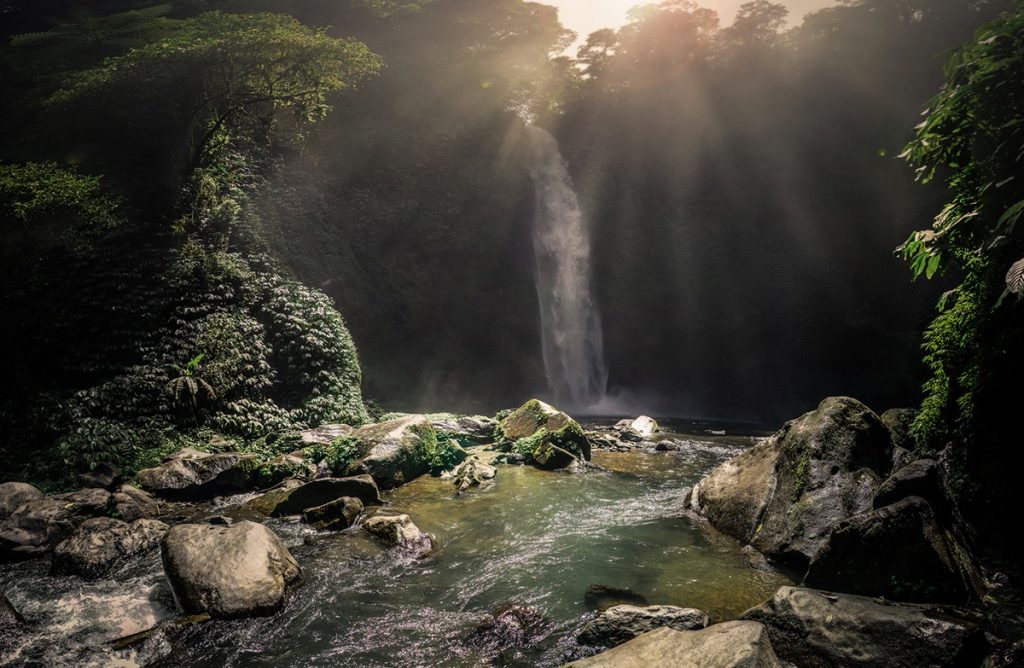 Just one of the many beautiful waterfalls in sukuwati, Bali