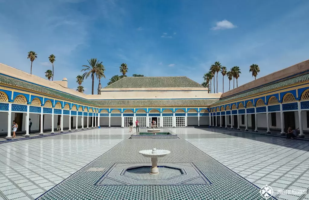 Bahia Palace in Marrakesh in October