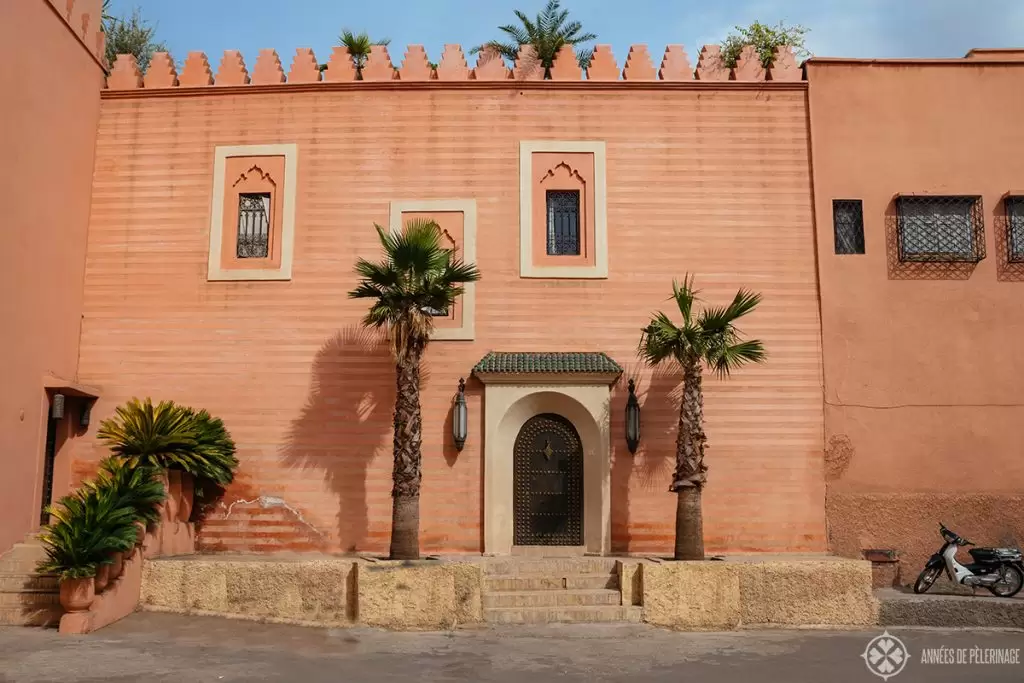 One of the many beautiful town houses in Marrakech