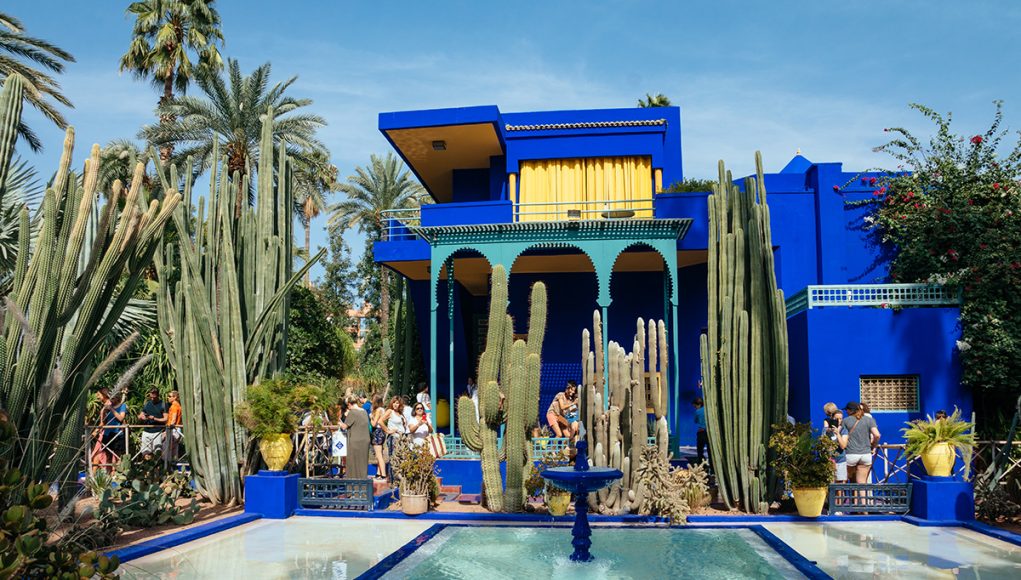 The Jardin Majorelle in Marrakesh - one of the many beautiful places to see in Morocco