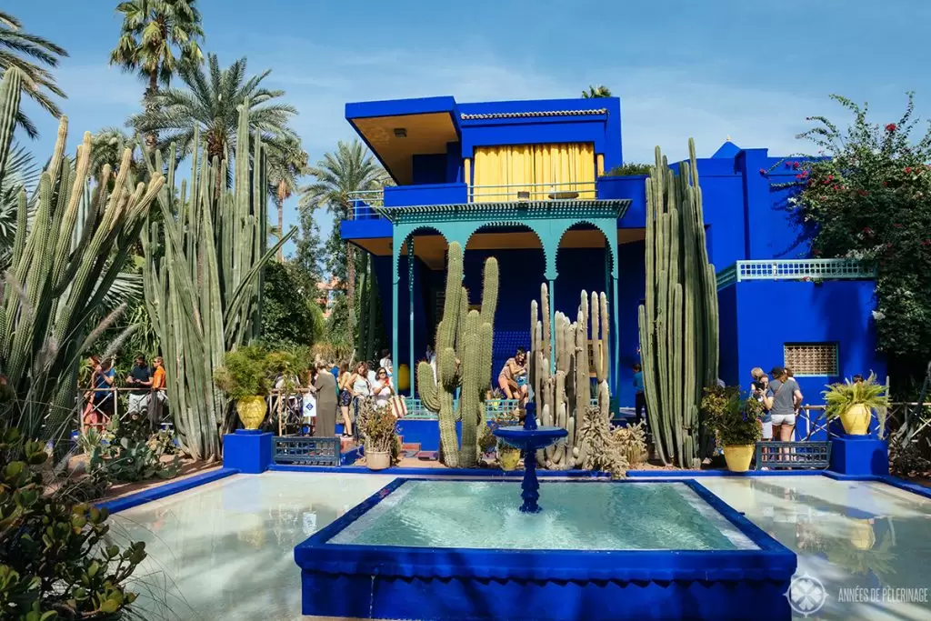 The Jardin Majorelle in Marrakesh - one of the many beautiful places to see in Morocco