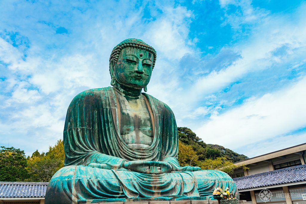 The great buddha of kamakura in the town of the same name in Japan