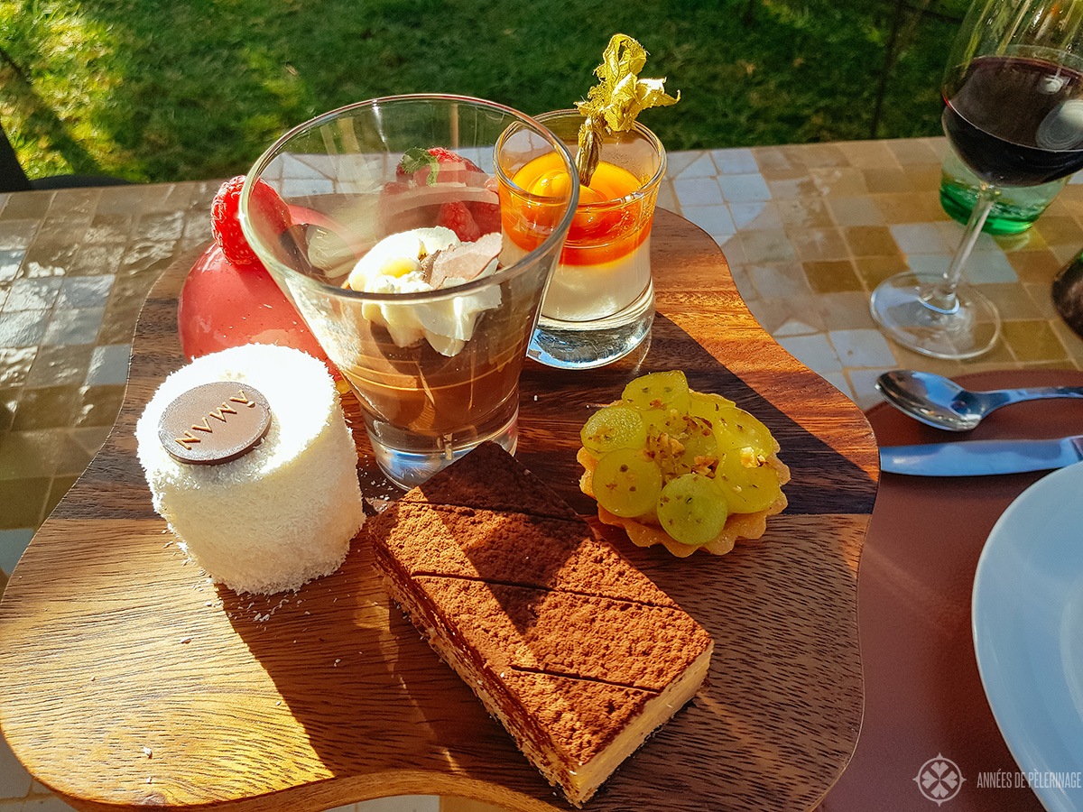 Afternoon tea at Amanjena in Marrakech, Morocco