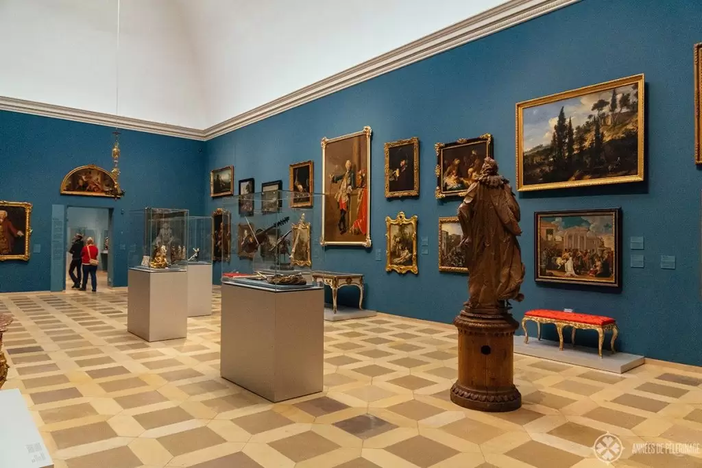 The exhibiton rooms inside the Germanisch Nationalmuseum in Nuremberg, Germany - one of the best things to do when it rains