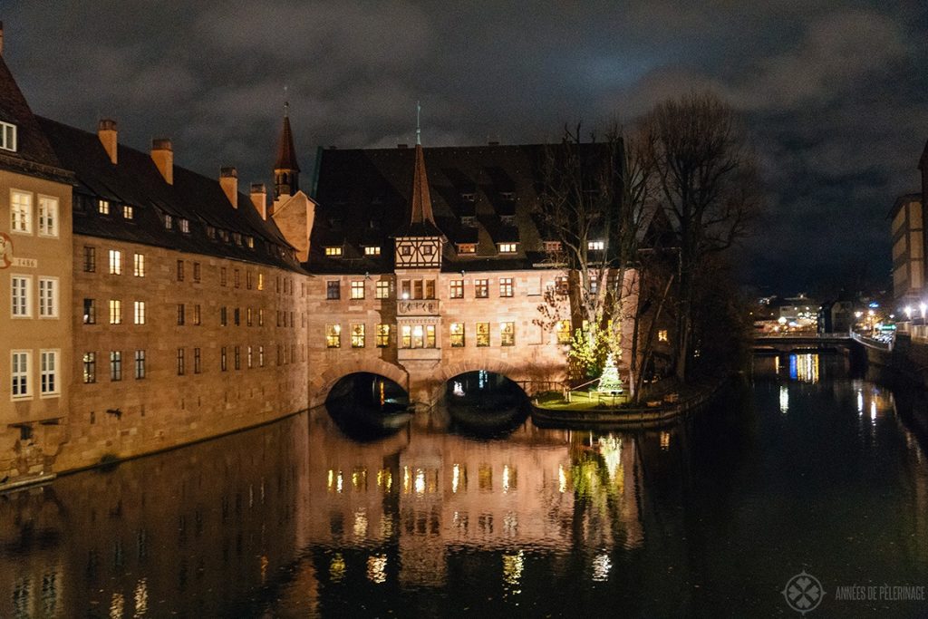 The Heilig Geist Spital - one of the many fun things to do in Nuremberg at night