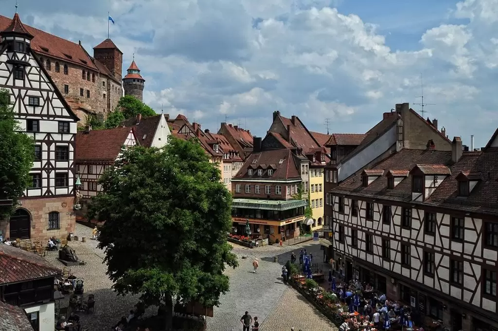 The historic centre of Nuremberg, Germany