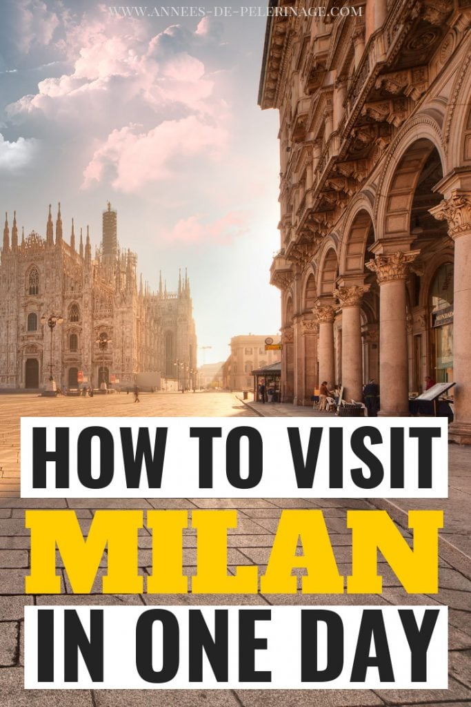 How to visit Milan in one day. A picture perfect Milan itinerary covering all the tourist highlights and most important points of interest. Wondering what to do in Milan in 24 hours? Then this travel guide was written for you. Click for more. #italy #travel #europe #travelguide #traveltips #explore #wanderlust